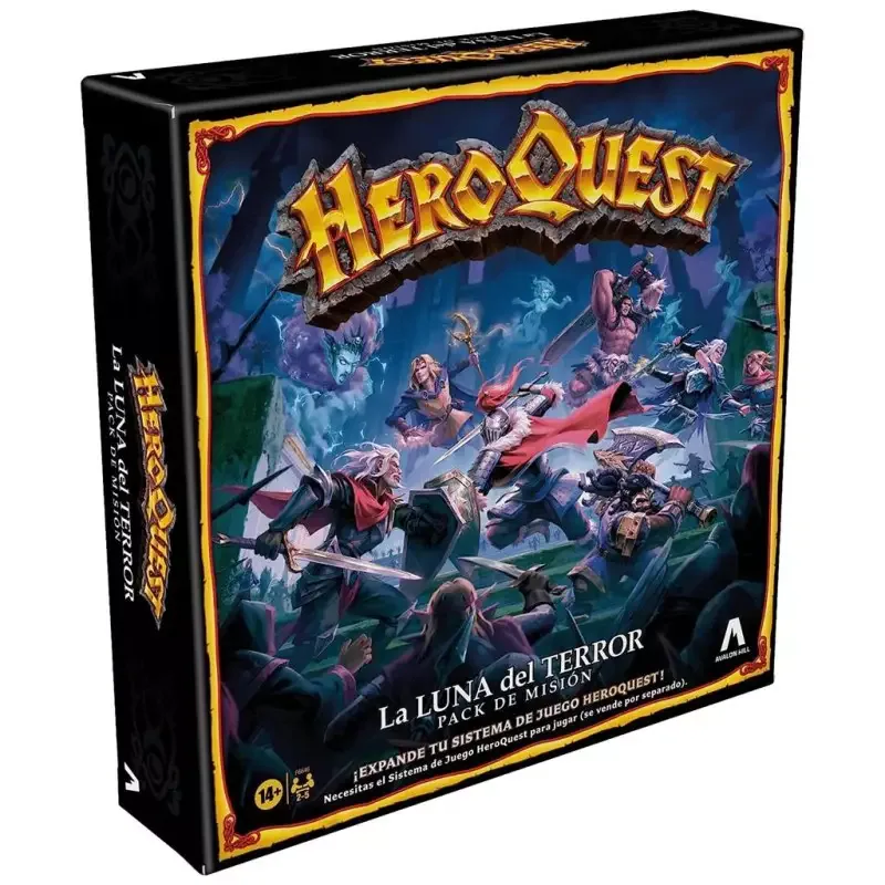 Portada de HeroQuest: La Luna del Terror. Pack de misión