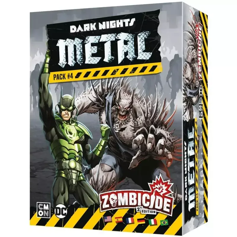 Portada de Zombicide Segunda Edición. Dark Nights Metal Pack 4