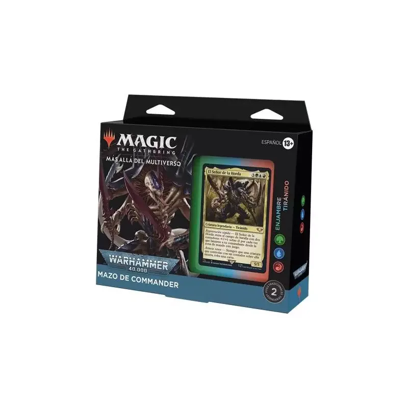 Portada de Magic: Commander Warhammer 40.000. Enjambre Tiránido