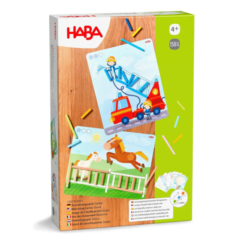 Portada de Stabix – Juego de Clasificación y Arte con Palos de Madera
