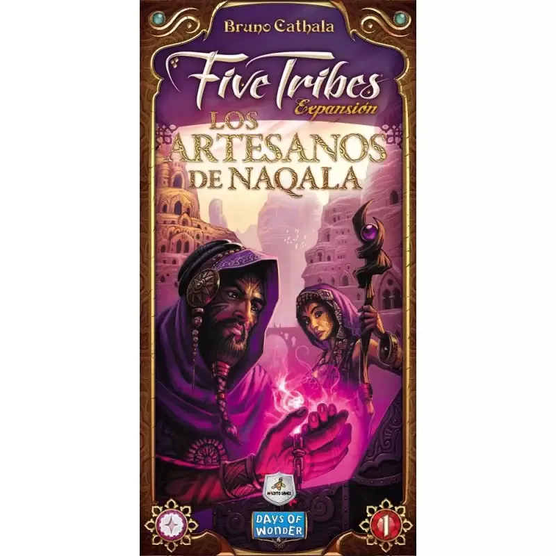 Portada de Five Tribes: Expansión Los Artesanos de Naqala