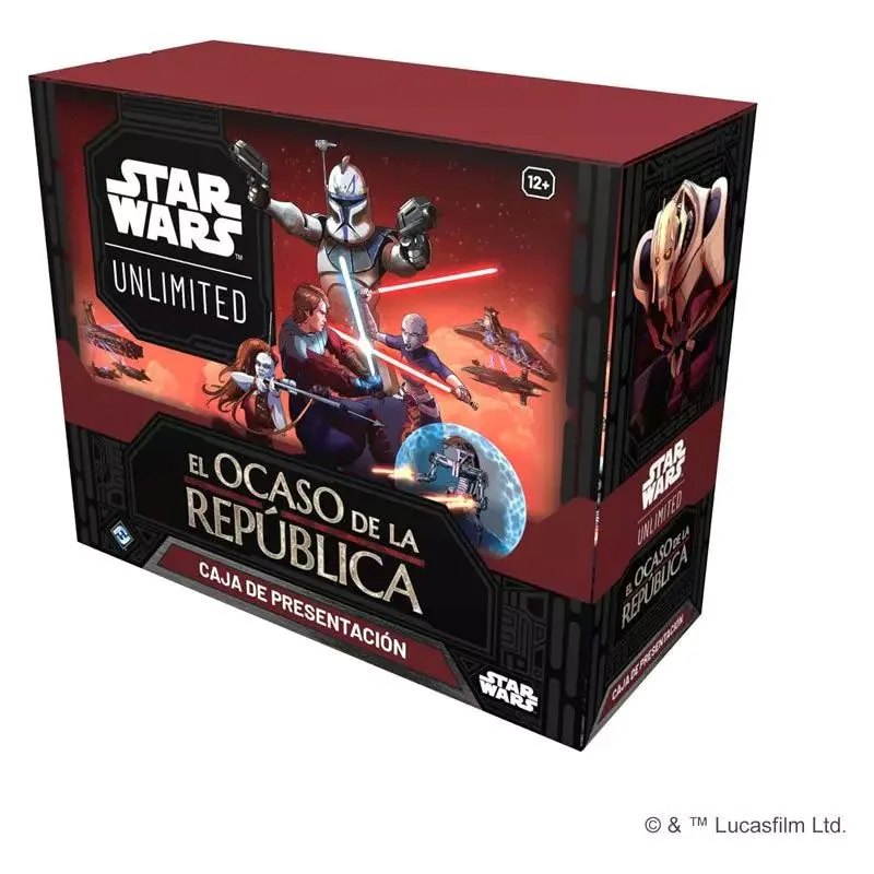Portada de Star Wars Unlimited – El Ocaso de La República – Caja de Presentación