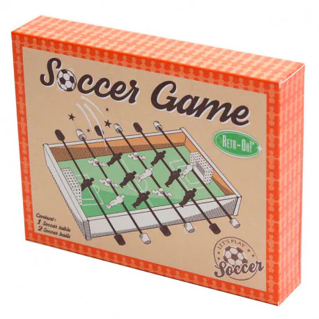 Portada de Retr-Oh! Soccer Game - futbolín metálico de escritorio estilo retro