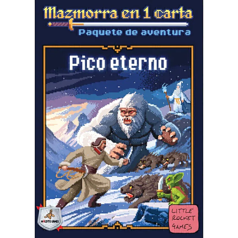 Portada de Mazmorra en 1 Carta: Paquete de Aventura - Pico Eterno