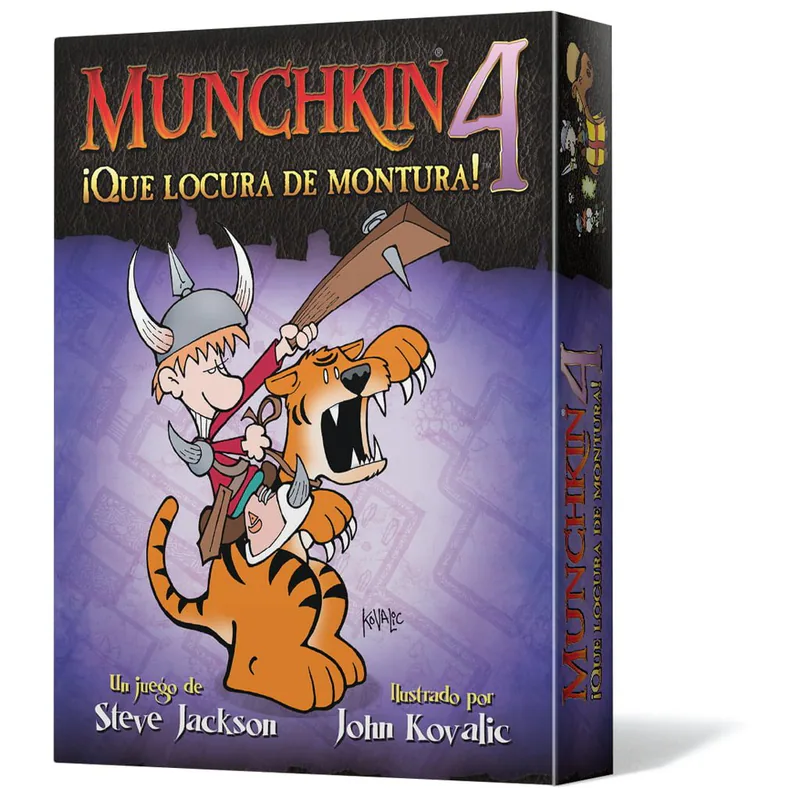 Portada de Munchkin 4: ¡Qué locura de montura!