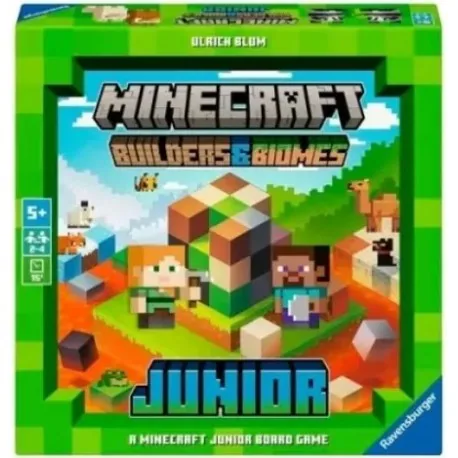 Portada de Builders and Biomes - Minecraft Junior el
