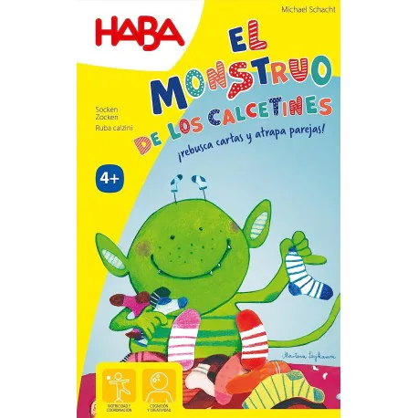 Portada de El Monstruo de los Calcetines - El juego de cartas