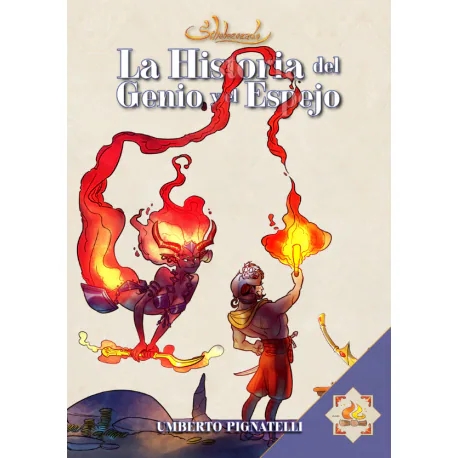 Portada de La historia del genio y el espejo - Scheherezade