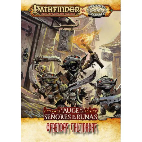 Portada de Ofrendas Calcinadas - El auge de los señores de las runas - Pathfinder - Savage Worlds