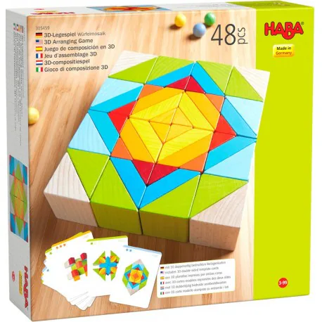 Portada de Juego de composición en 3D Mosaico de cubos