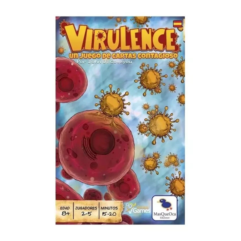 Portada de Virulence. Un juego de Cartas Contagioso