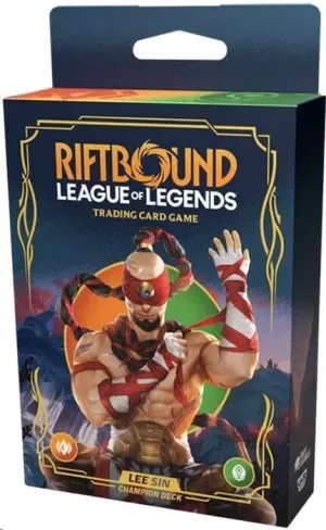 Portada de Riftbound Lol Tcg Origins Champion Deck Lee Sin