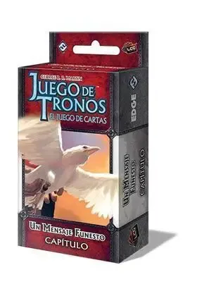 Portada de Juego de tronos El juego de cartas Expansión Un Mensaje Funesto Capítulo