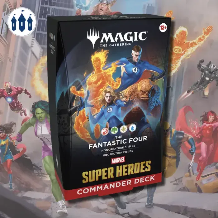 Portada de Magic – Marvel: Super Heroes – Commander Deck: The Fantastic Four 🇬🇧