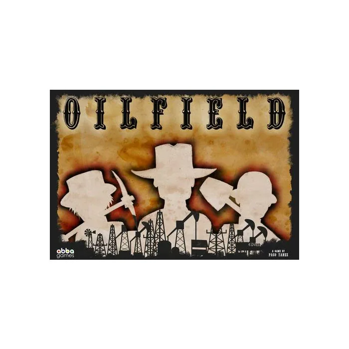 Portada de OILFIELD (caja decolorada por el sol del escaparate)