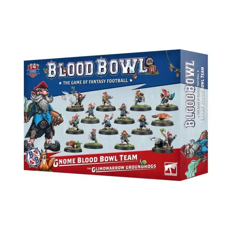 Portada de Blood Bowl: Equipo de Gnomos. The Glimdwarrow Groundhogs