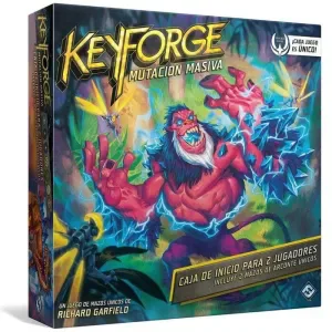 Portada de Keyforge Mutacion Masiva Caja de Inicio para 2 Jugadores