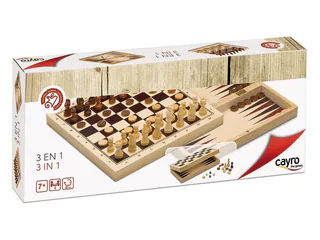Portada de 3 en 1 Ajedrez Damas Backgammon
